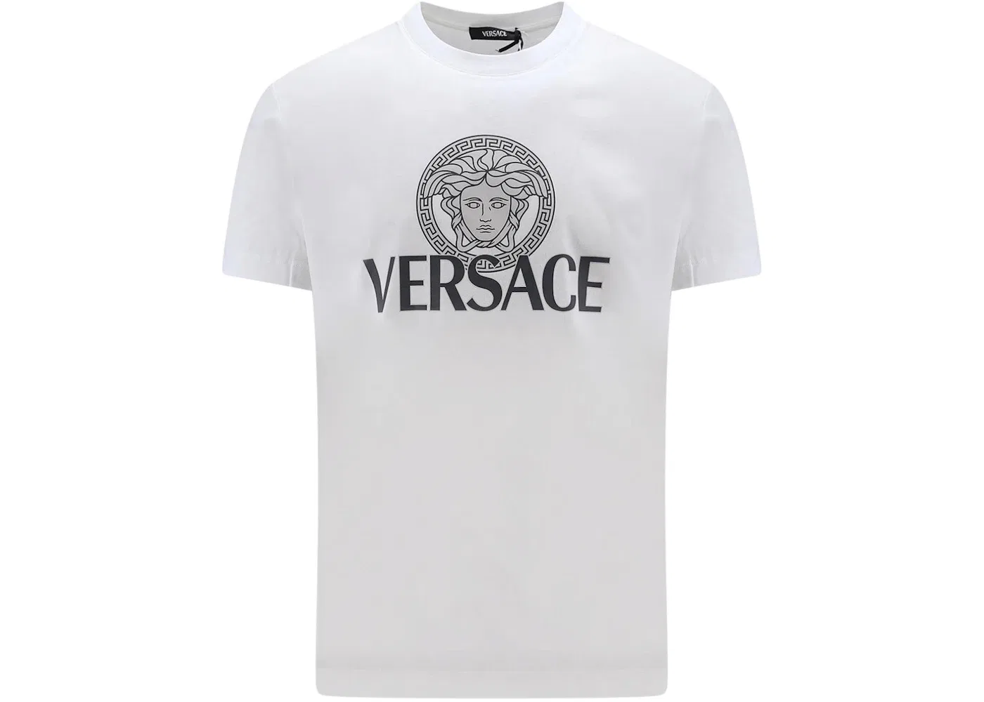 Мужская футболка с принтом Medusa Logo Versace, White