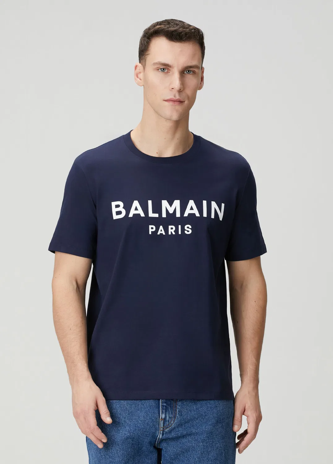 Футболка с логотипом Balmain, Lacivert