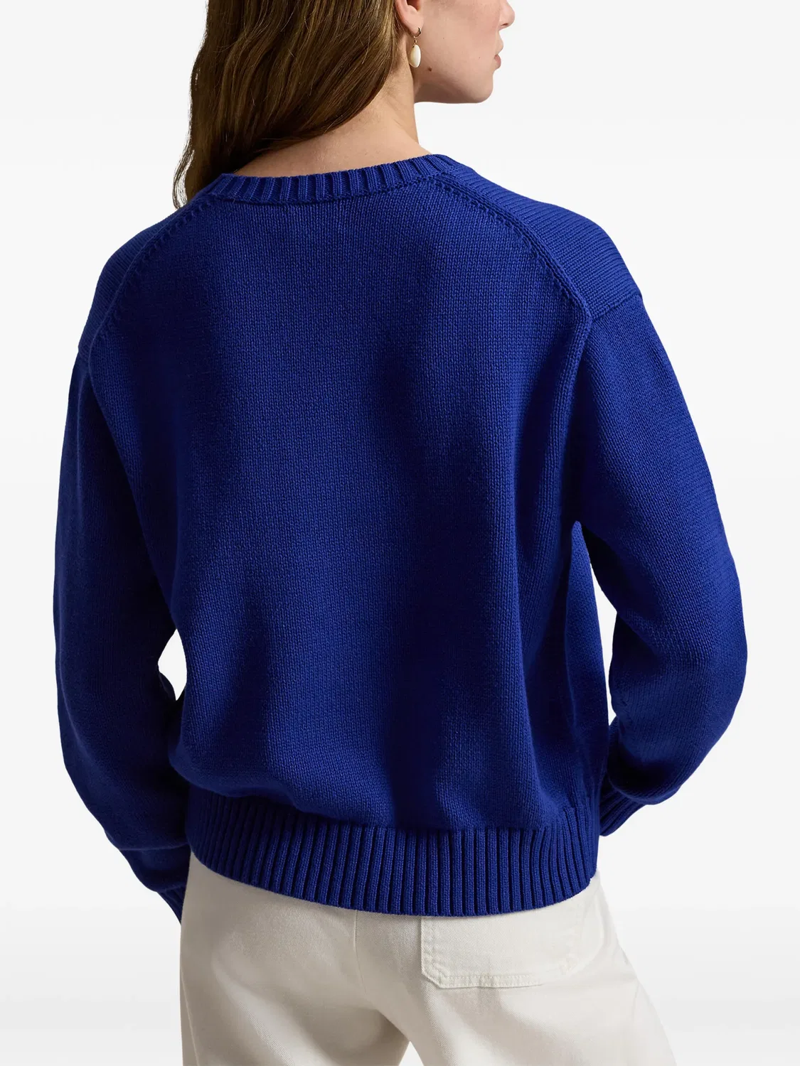 Polo Ralph Lauren Свитер Polo Bear интарсия, синий — фото 2