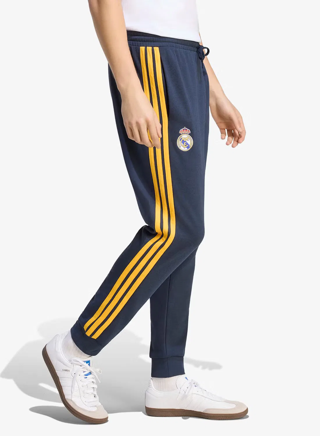Штаны с регулируемым шнурком Real Madrid DNA Adidas, серый