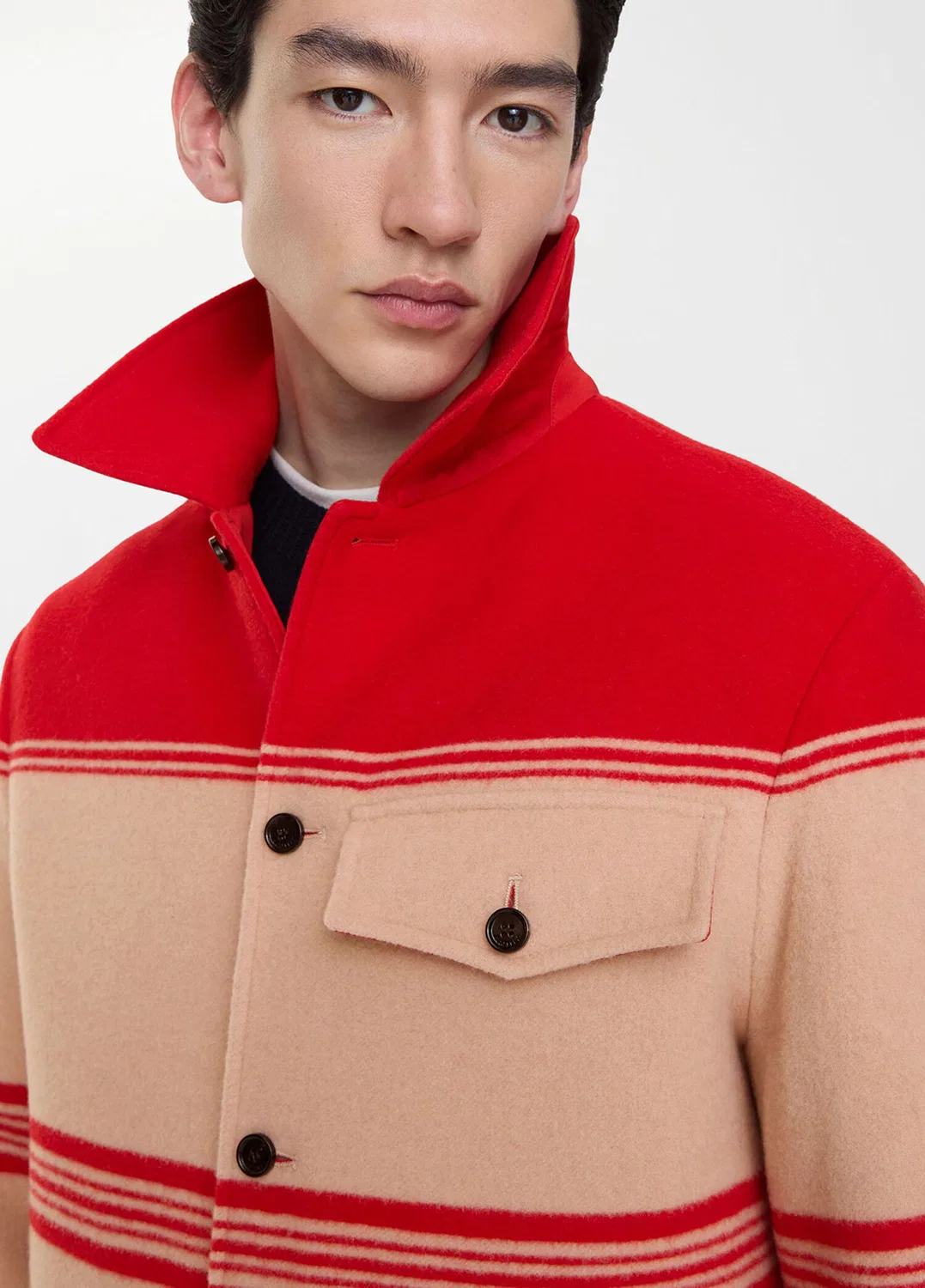Пуховик Burberry, красный — фото 3