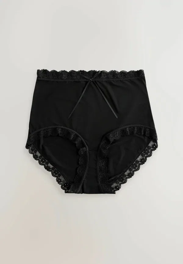 Комплект трусов Floral, Full brief fit - knickers 3 pack, Next, Animal, Red, черный/красный — фото 4