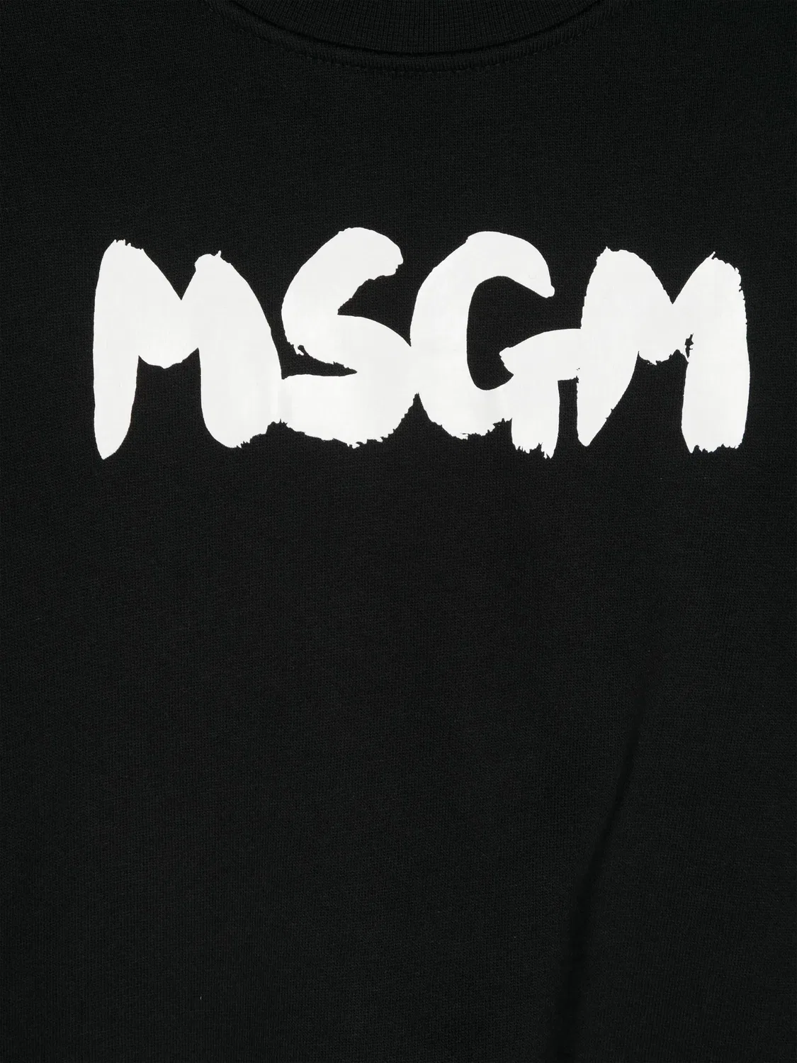 Хлопковый свитшот с логотипом MSGM, черный — фото 2