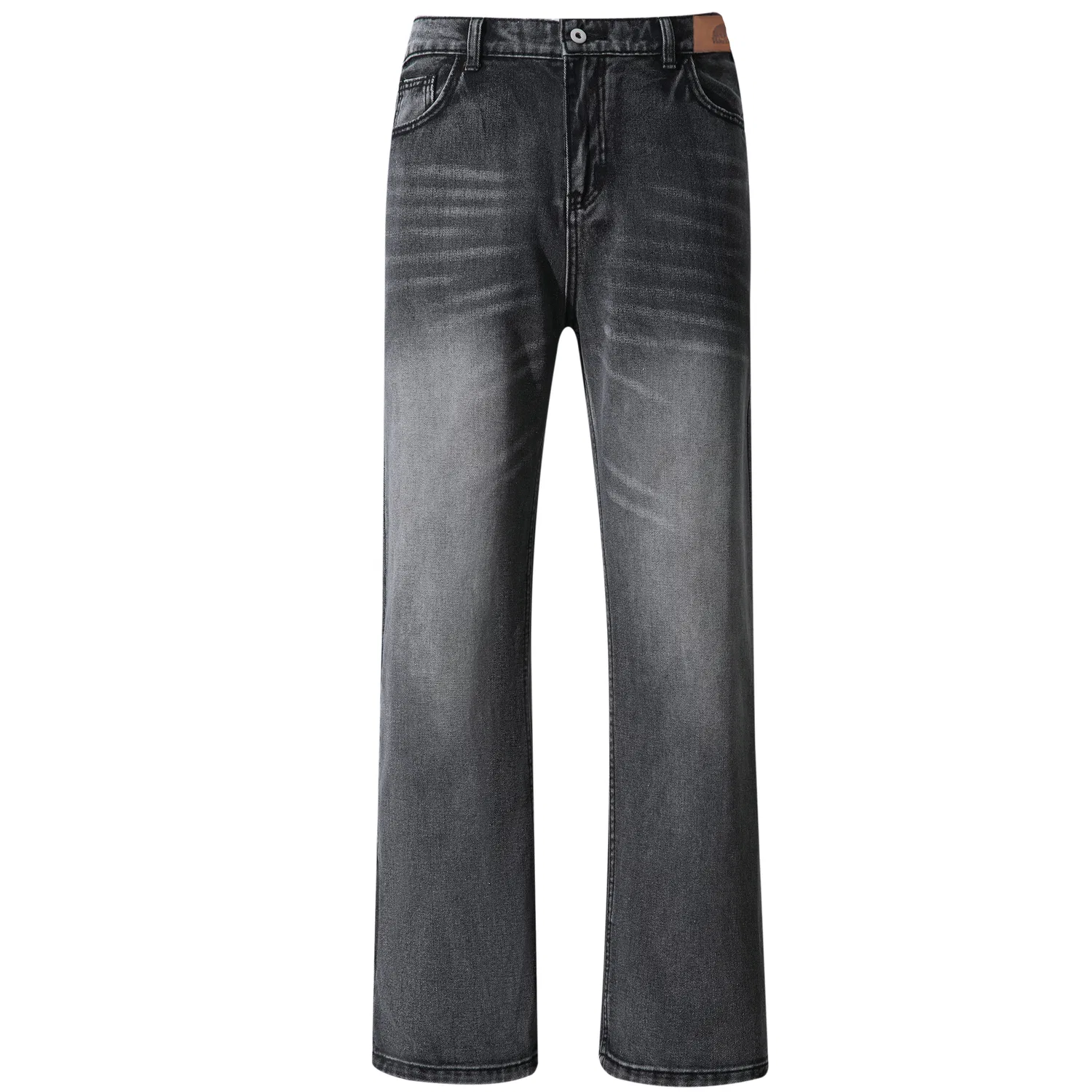 Детские джинсы прямого кроя средней посадки Black (Paris Classic Washed) MostwantedLab
