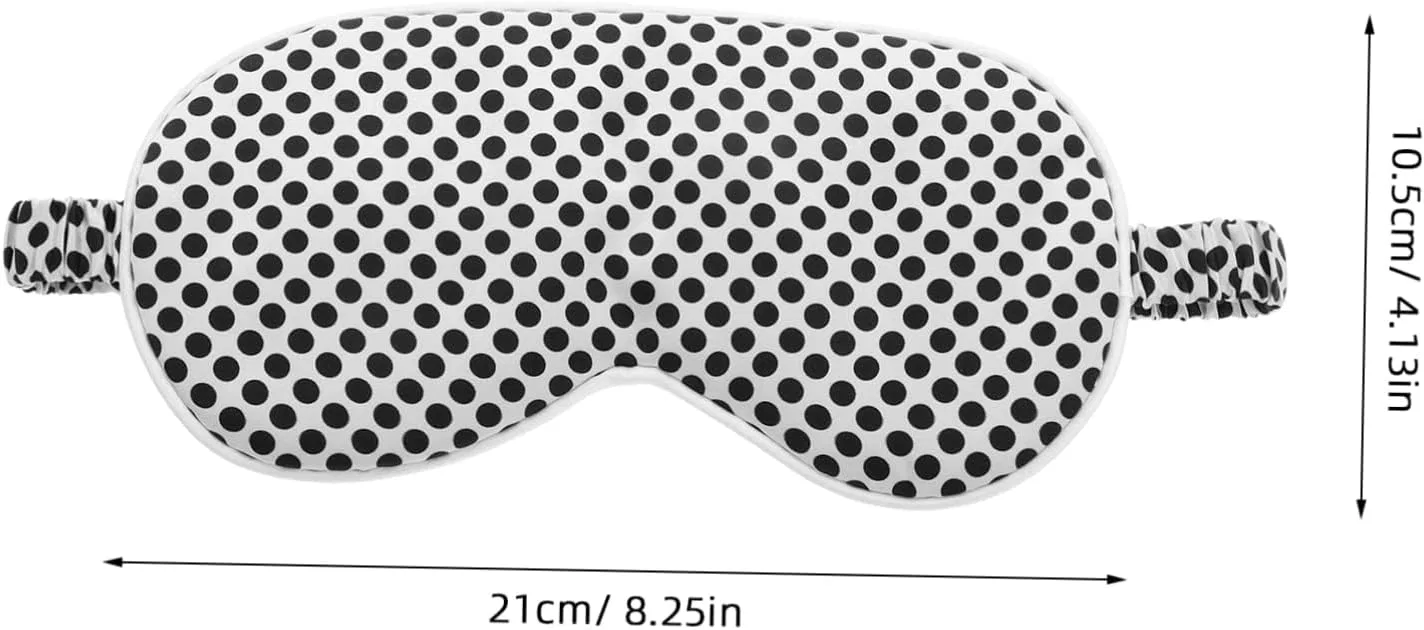 Маска для сна из искусственного шелка PartyKindom, регулируемая, 21x10.5x1.6 см — фото 2