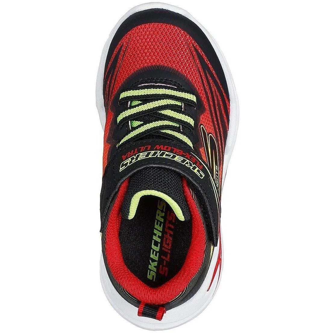 Детские кроссовки Skechers S Lights-flex-glow, Rot — фото 2