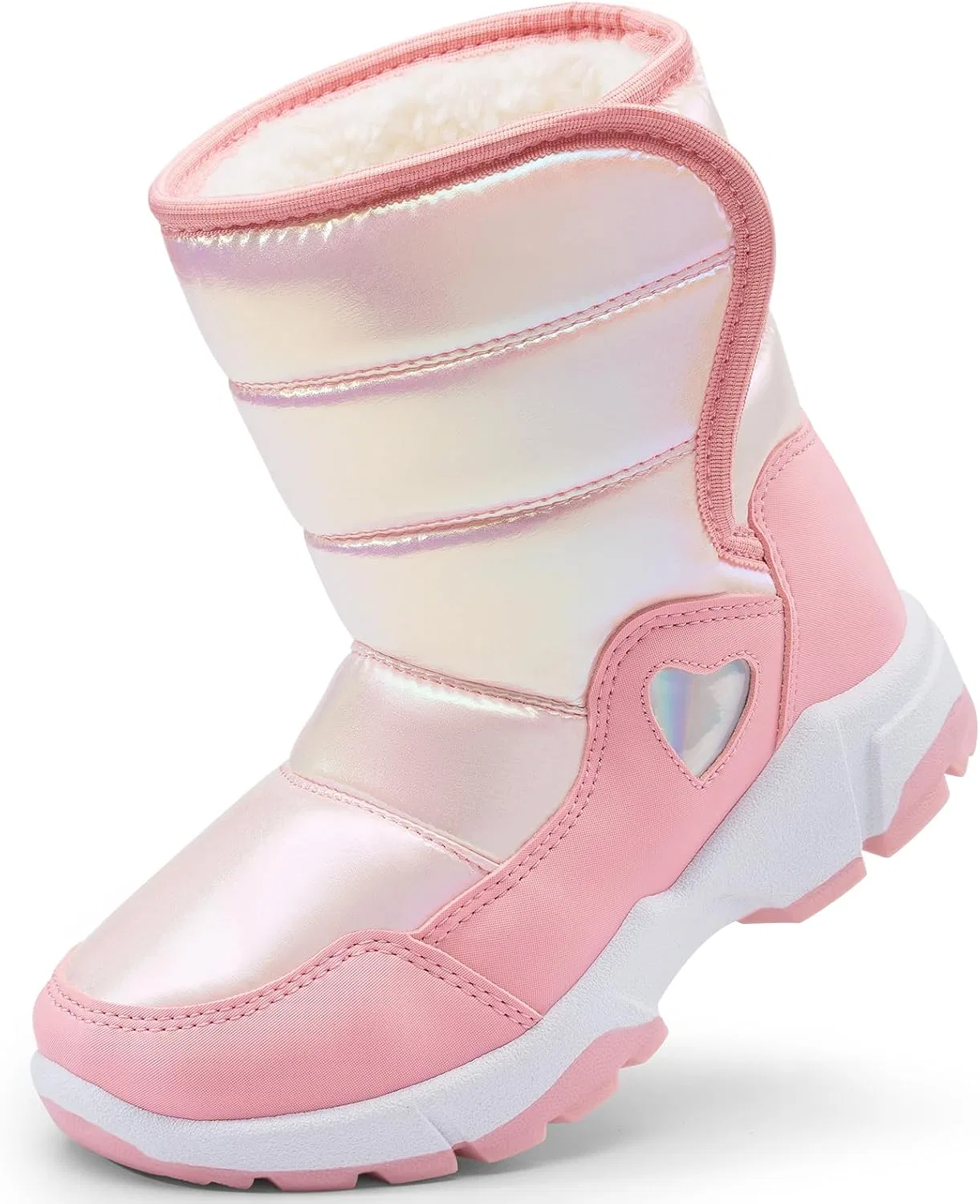 Детские зимние сапоги для девочек с мехом Dodow, Pink