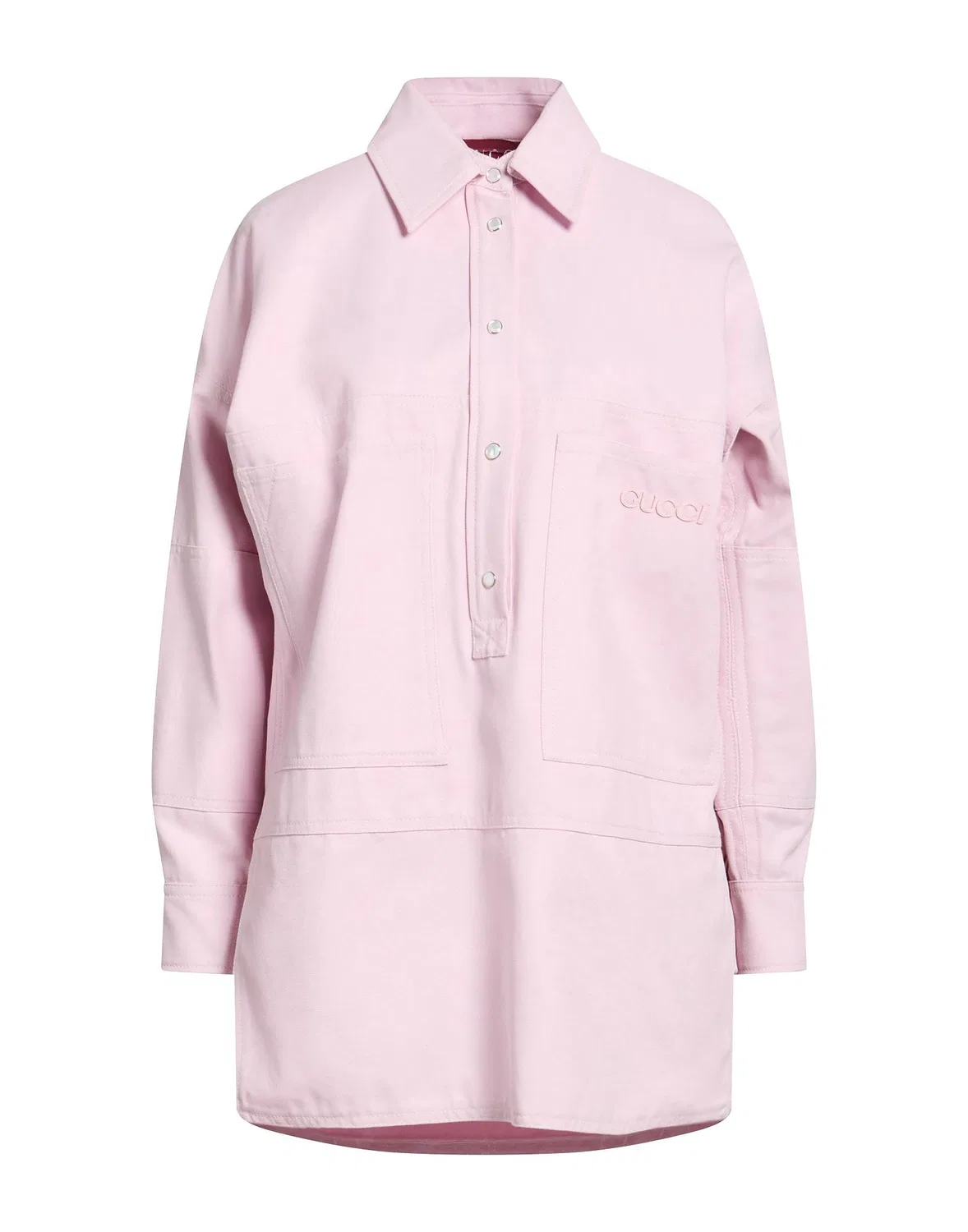 Женская рубашка оверсайз с длинным рукавом Gucci, Light Pink