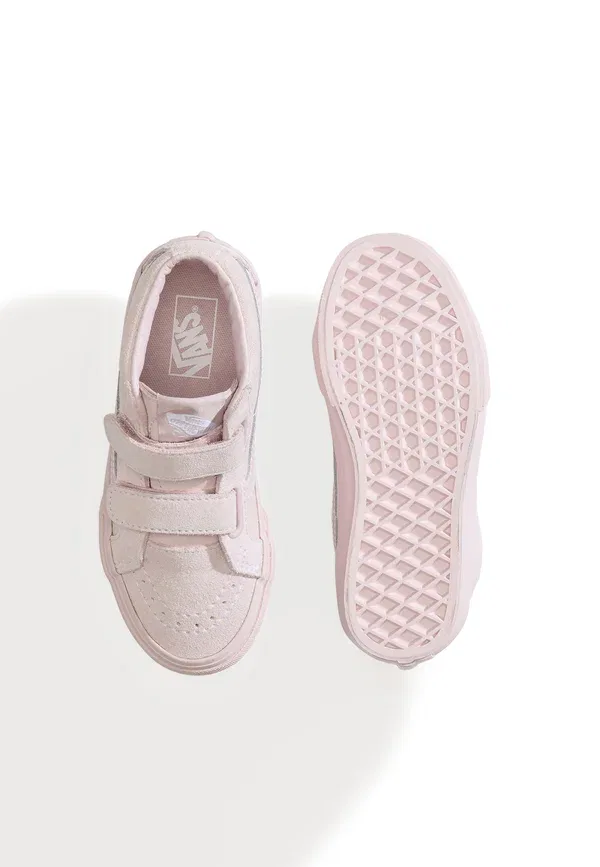 Кроссовки кожаные Sk8-mid Reissue Hook and Loop Vans, Light Pink, светло-розовый — фото 3