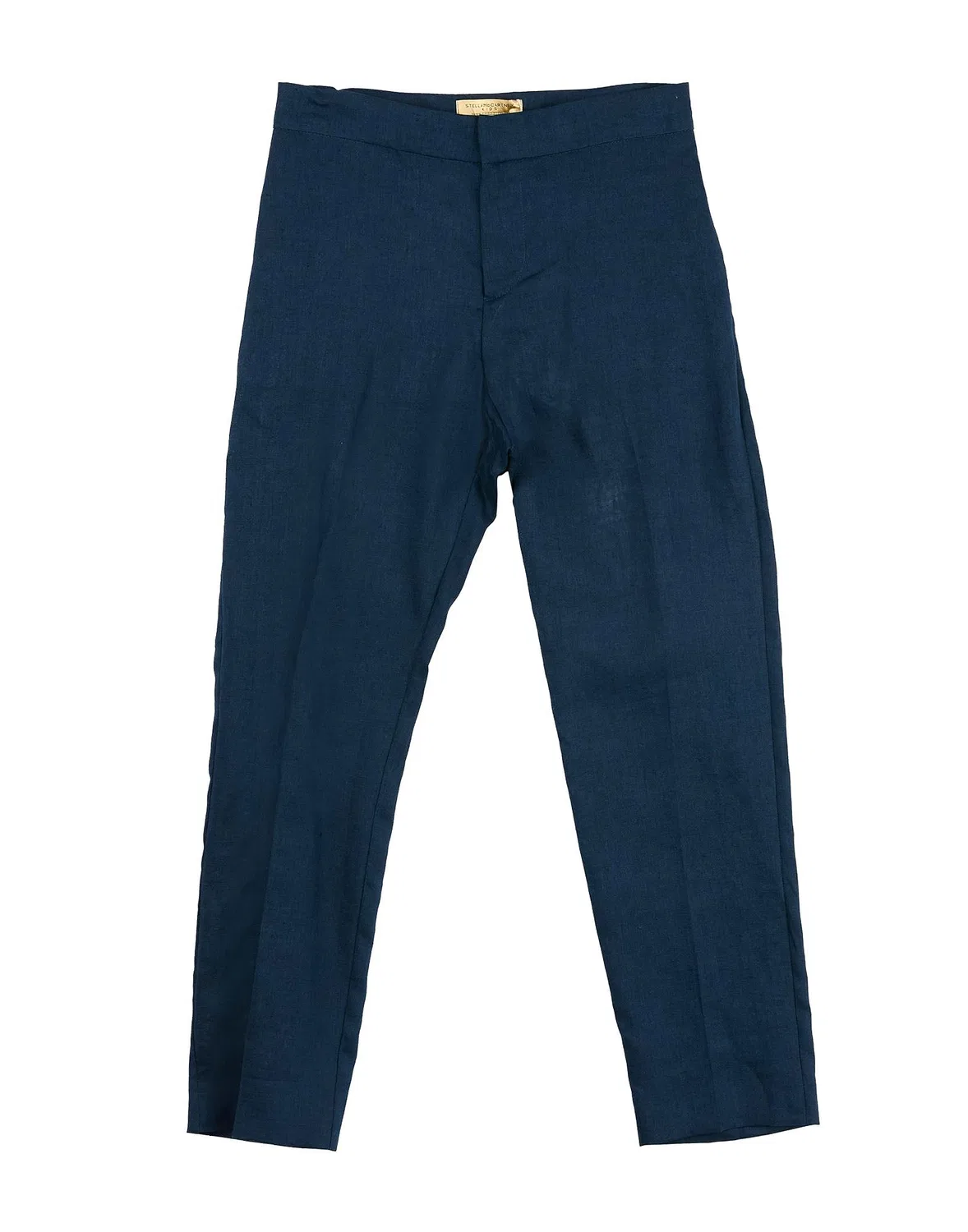 Детские брюки для мальчиков льняные Navy Stella Mccartney Kids, темно‑синий