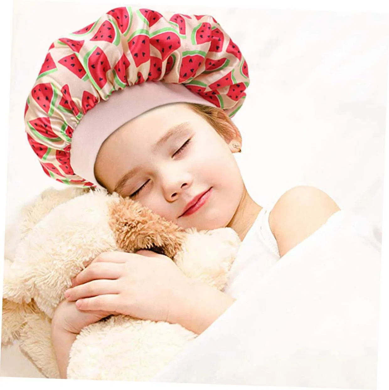 Шапочка для душаs for Kids, Satin, 7LiuYueFei6, 4 Pieces, 27x27cm, Assorted Colours — фото 3