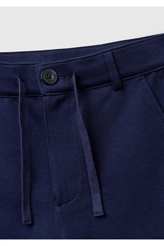 Детские шорты для мальчиков хлопковые United Colors Of Benetton, Navy Blue — фото 3