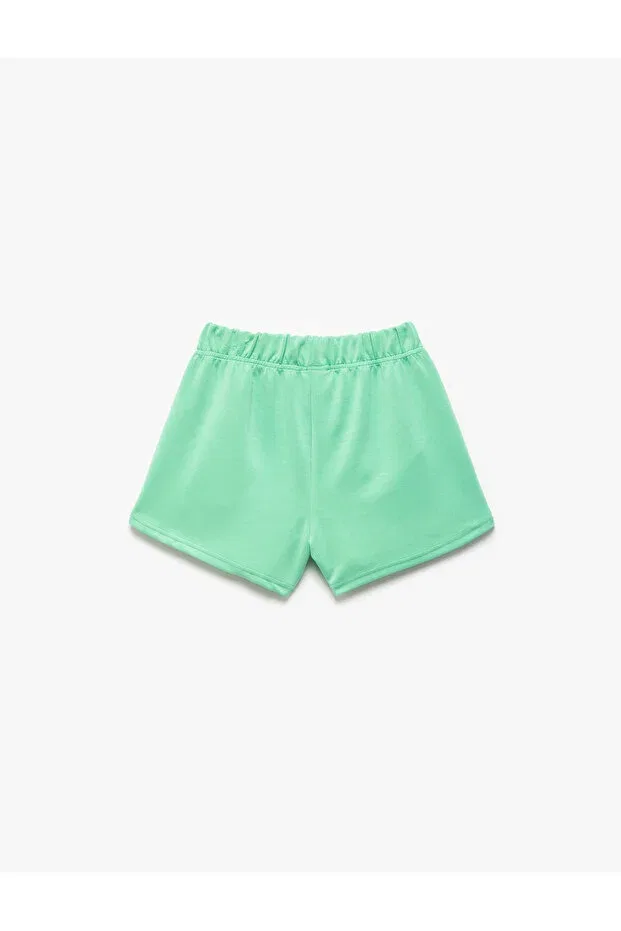 Детские шорты для девочек с принтом Basics Koton, Green — фото 2