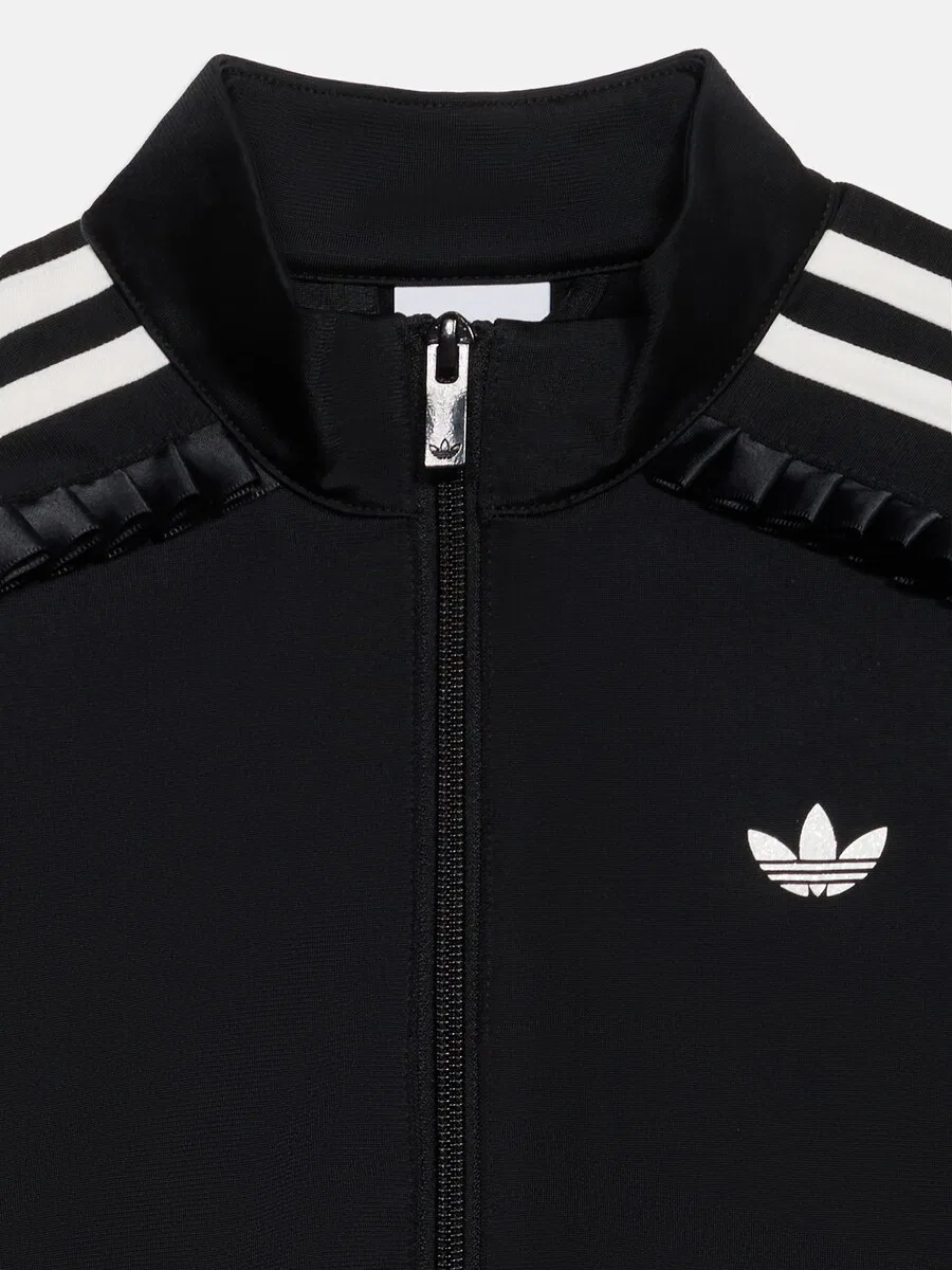 Худи на молнии ADIDAS ORIGINALS 'FIREBIRD' черного цвета — фото 3