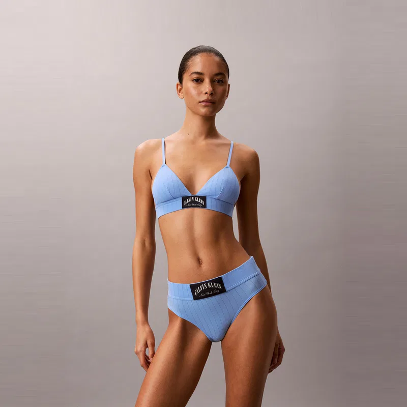 Женский бюстгальтер с регулируемыми бретелями Calvin Klein, Sky Blue — фото 4