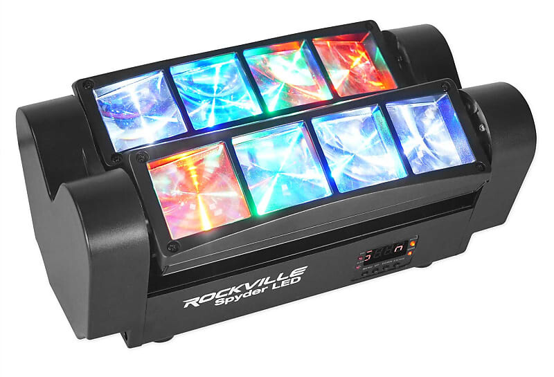 

Моторизованный луч с подвижной головкой Rockville Spyder LED 8