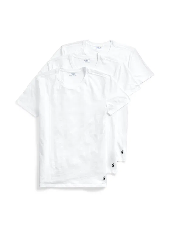 Комплект футболок regular fit Classic Crew Polo Ralph Lauren, белый