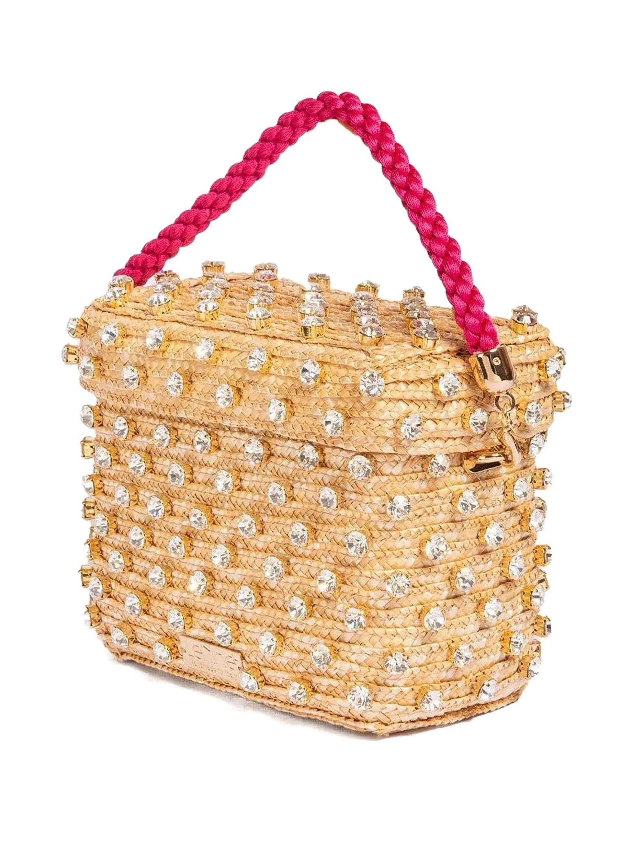 

Сумка-тоут Euphoria Box размера мини с кристаллами Le Nine, нейтральный