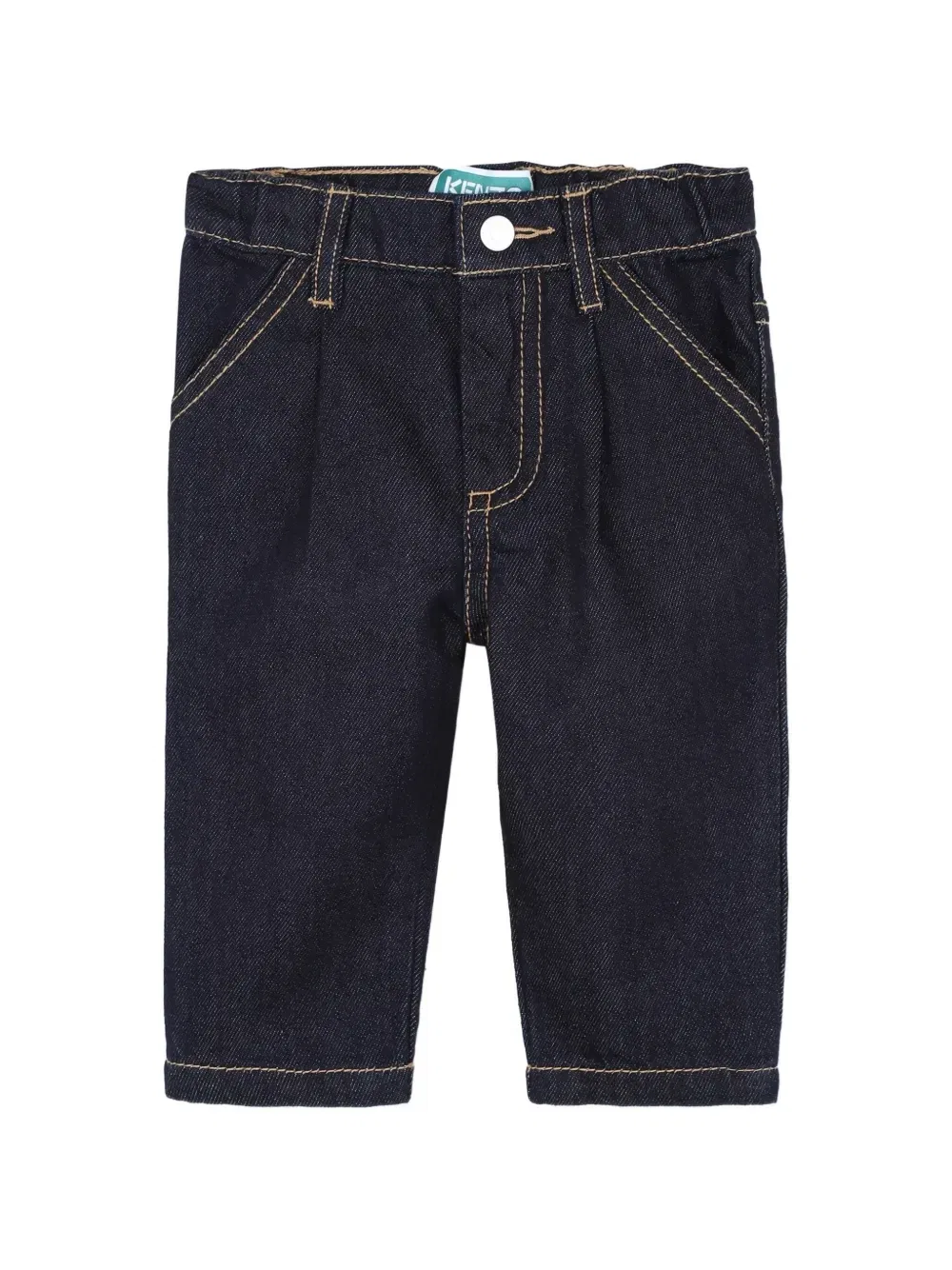 Джинсы с контрастной строчкой Kenzo Kids, синий