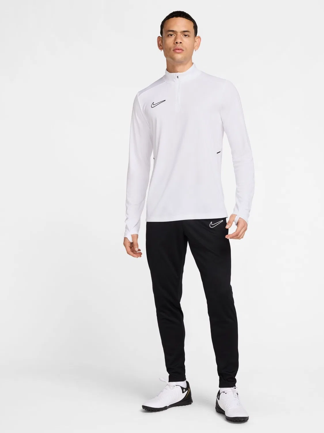 Футбольная тренировочная куртка Nike Academy Dri-FIT, белый — фото 3