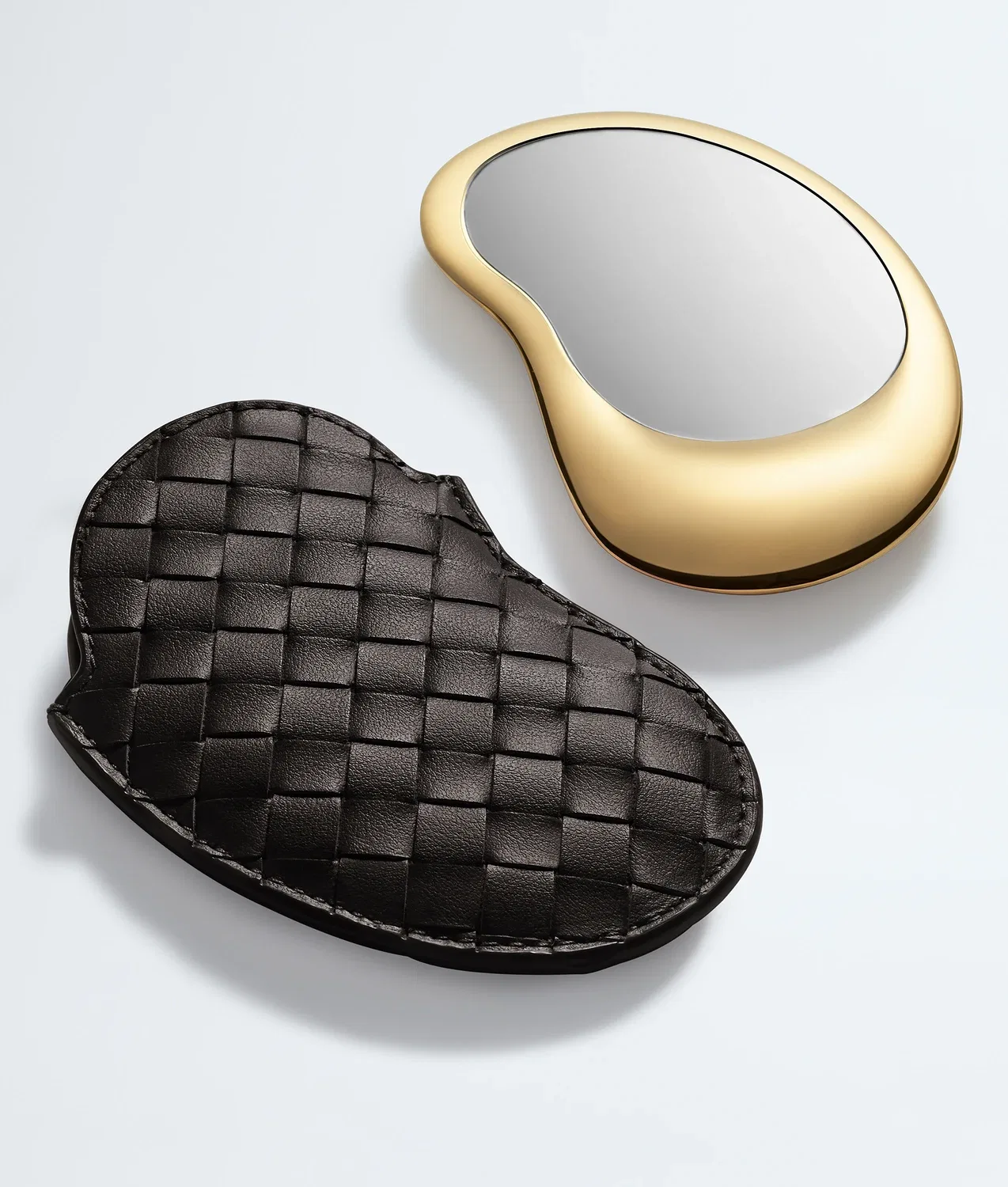 Карманное зеркальце BOTTEGA VENETA, коричневый — фото 2