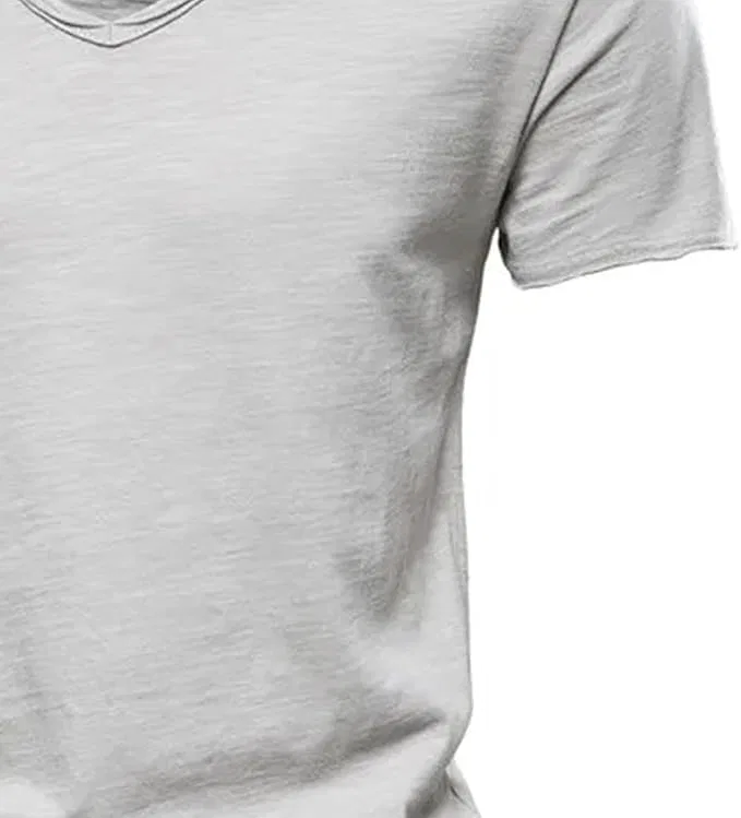 Мужская футболка с V-образным вырезом Lightweight, Light Grey — фото 4