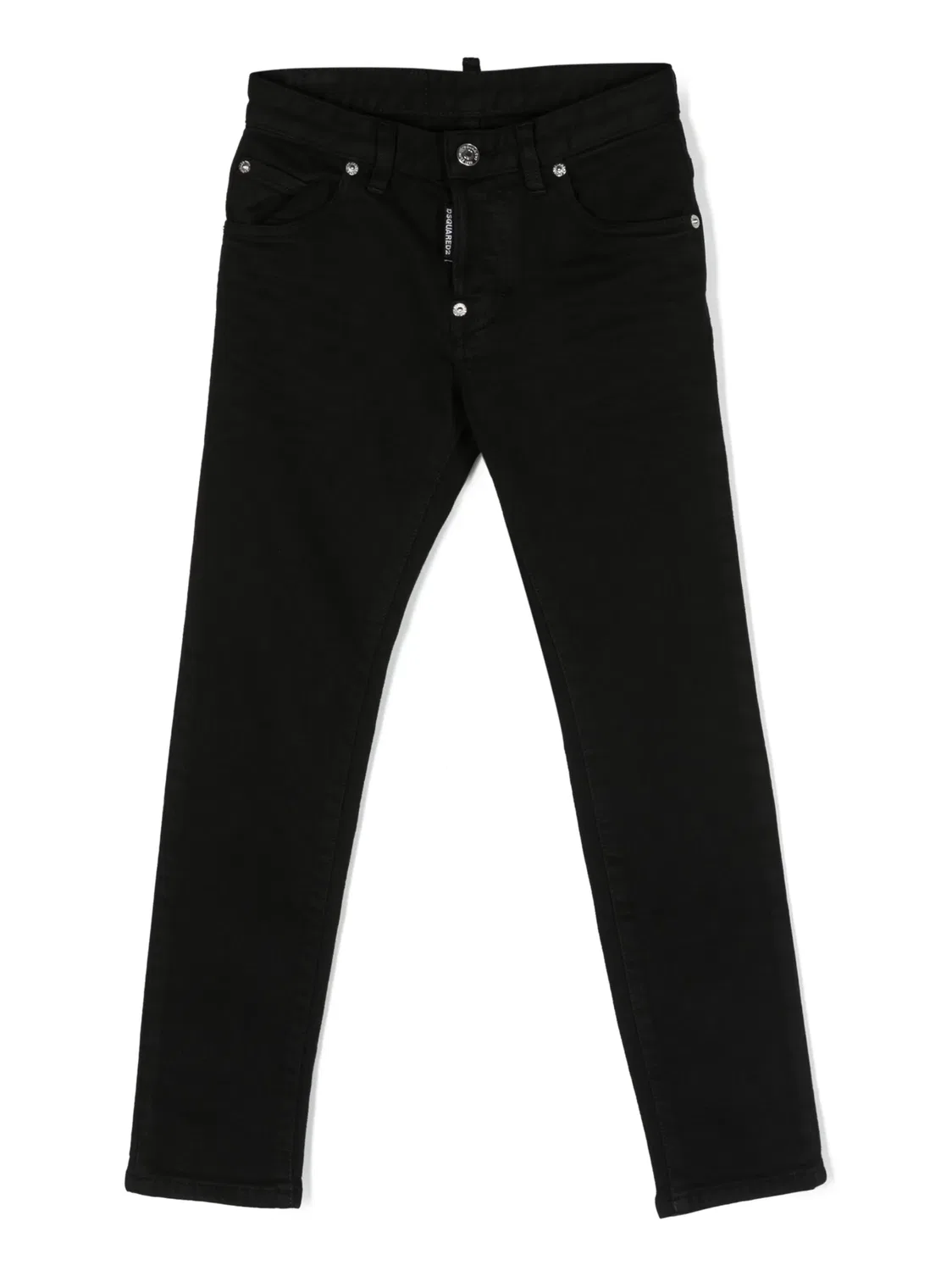 Джинсы прямого кроя Dsquared2 Kids, черный