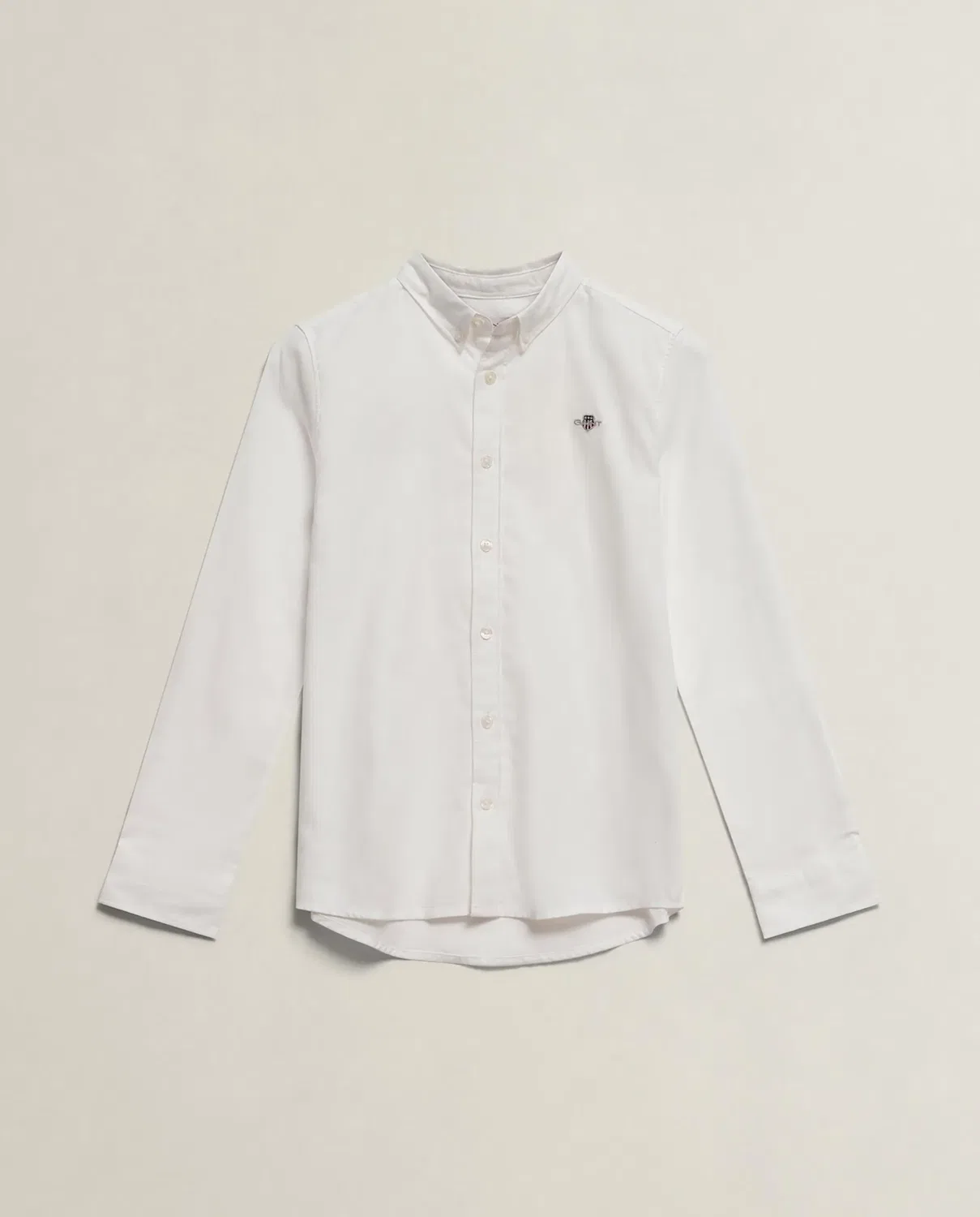 Детская рубашка с длинным рукавом Gant, Blanco
