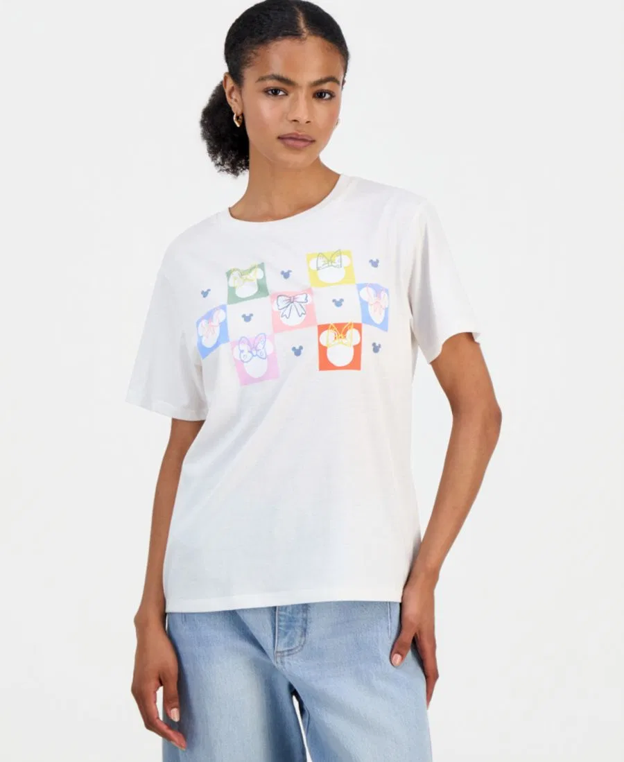 Футболка с принтом Minnie Front Graphic Disney, White
