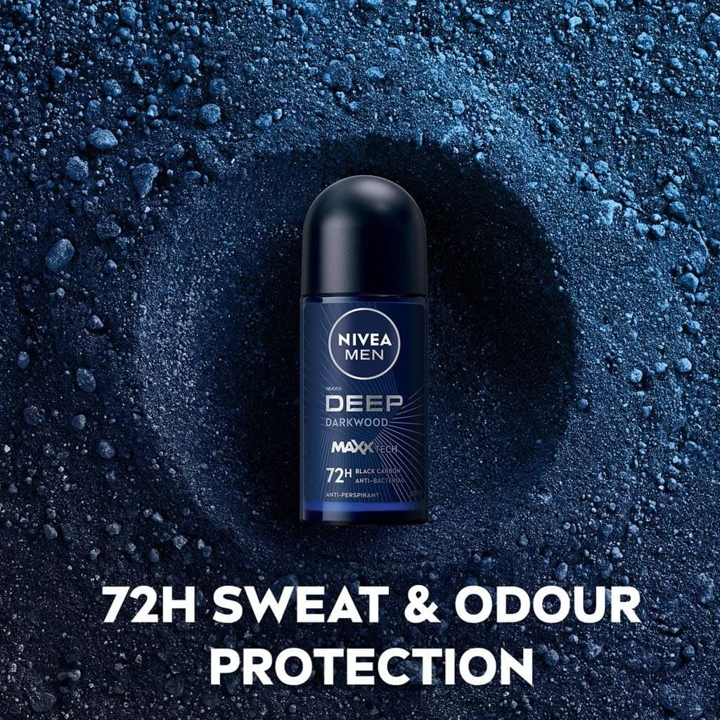 Дезодорант-антиперспирант NIVEA MEN Deep Darkwood, 5x50 мл, Cedarwood — фото 2
