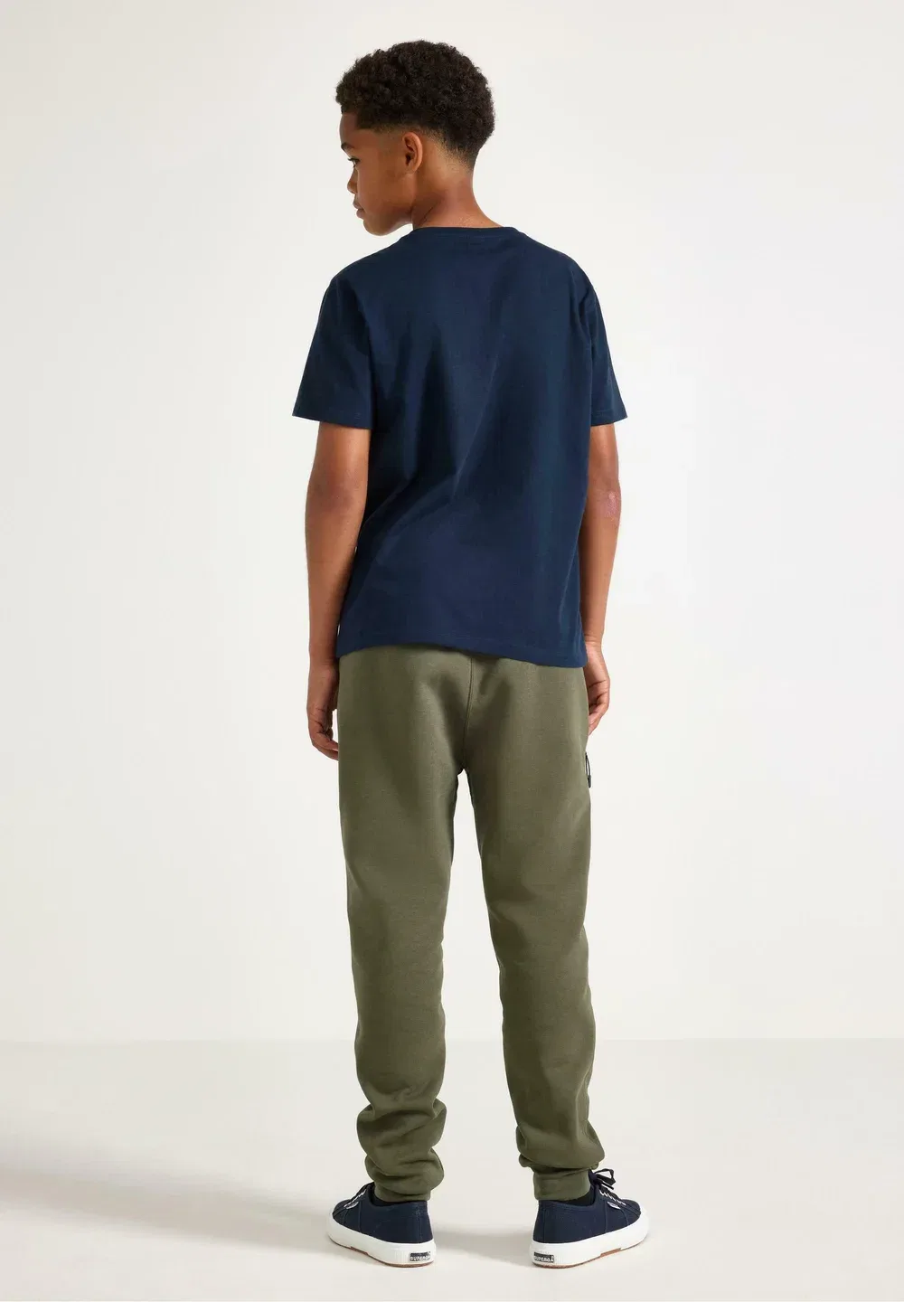 Спортивные штаны с начесом внутри Lindex, Dark Dusty Khaki — фото 3
