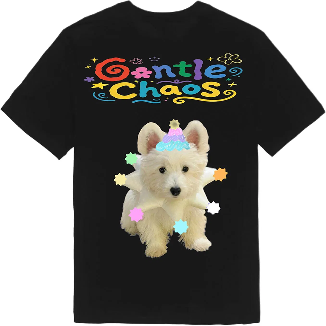 Футболка с принтом Gentle Chaos Nike, Black