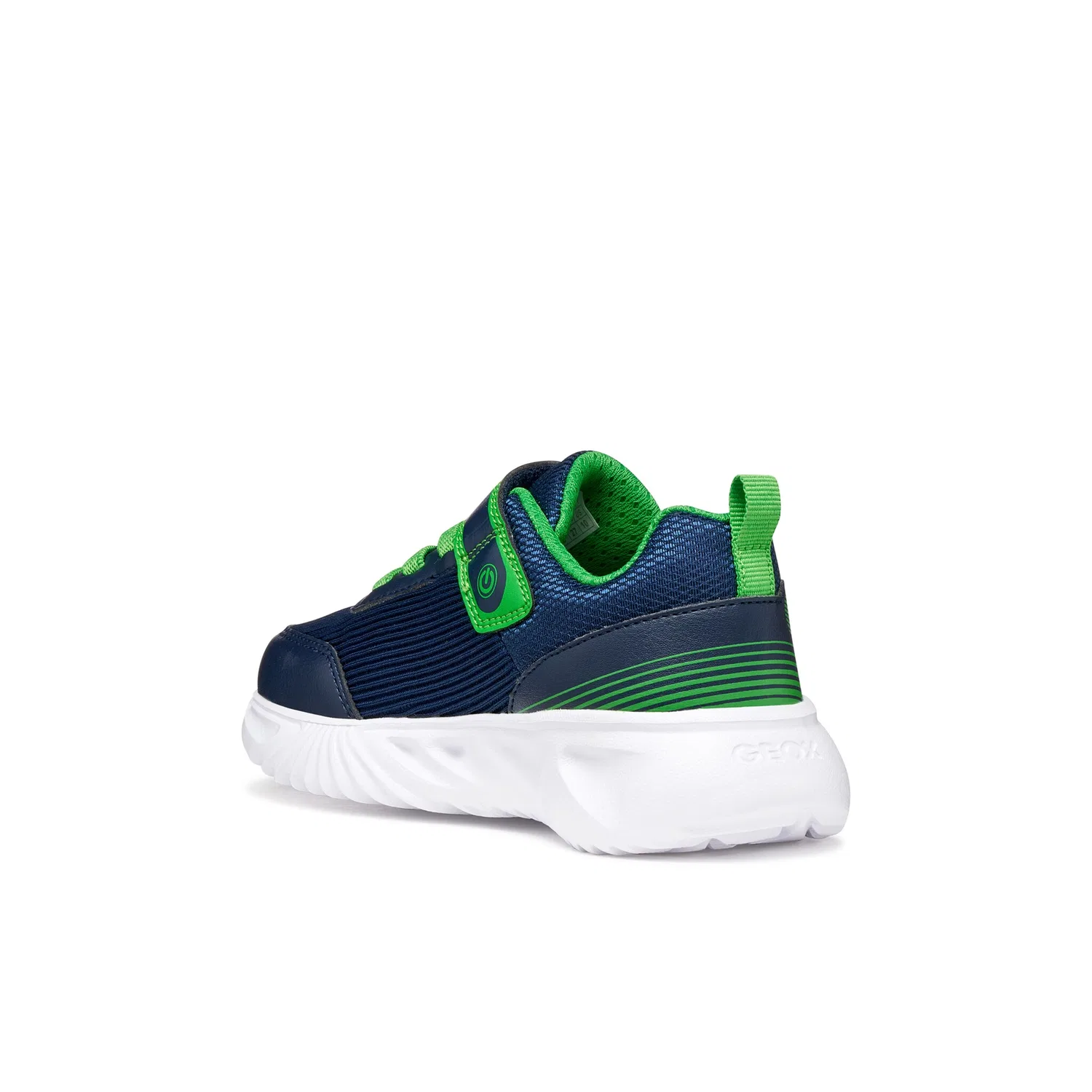 Детские кроссовки с подсветкой Geox, Navy/Light Green — фото 2