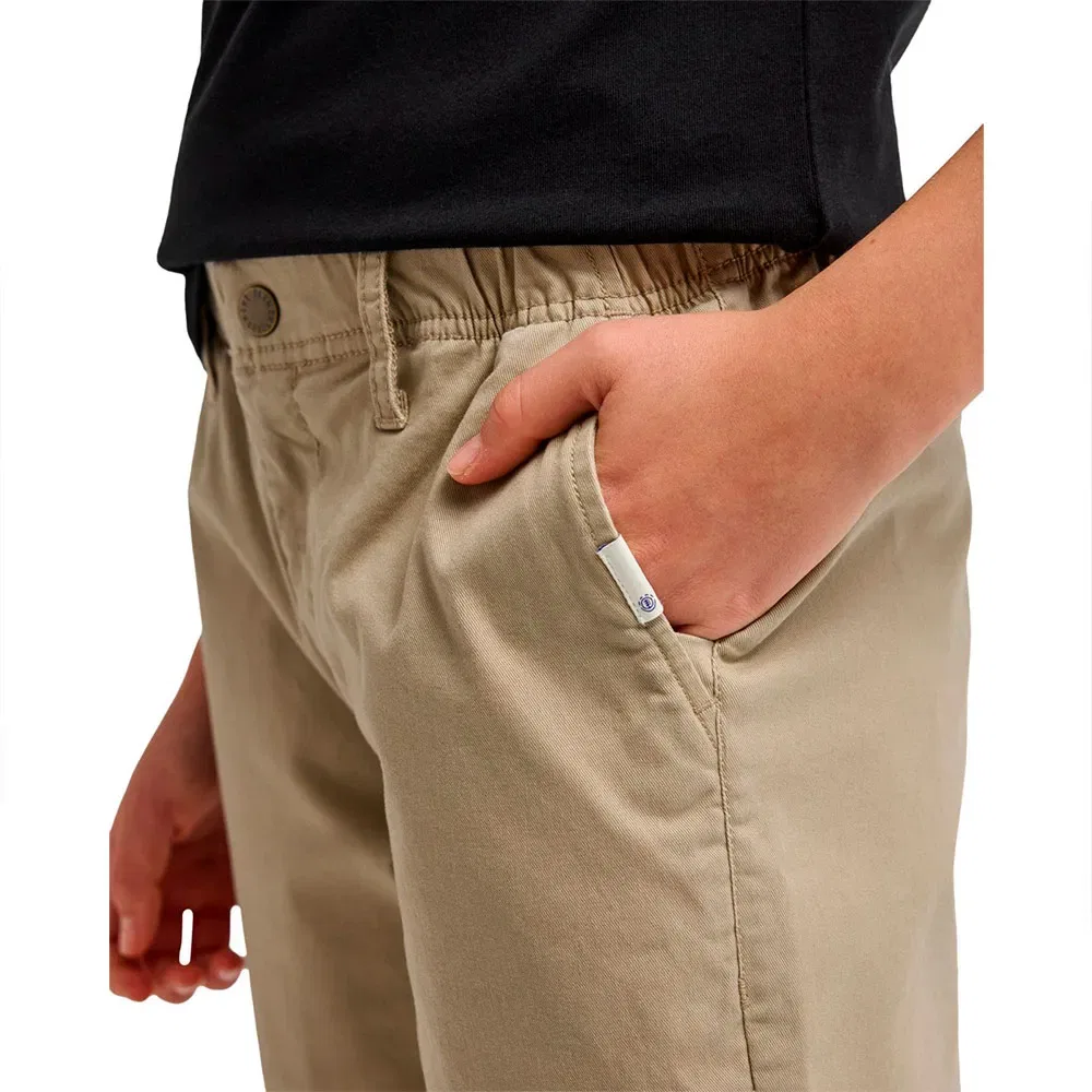 Детские брюки чинос для мальчиков с зауженным кроем Element Regular Comfort, Beige — фото 4