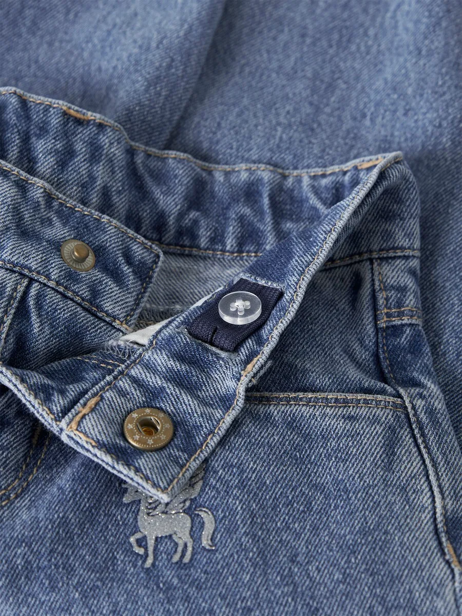 Джинсы NAME IT Barrel Jeans 'NMFBella' синего цвета — фото 4