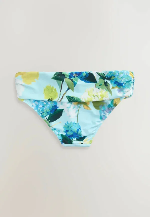 Бикини с цветочным принтом Roll top fit Next, Aqua Blue, Lime Green, Floral, бирюзовый/салатовый — фото 2