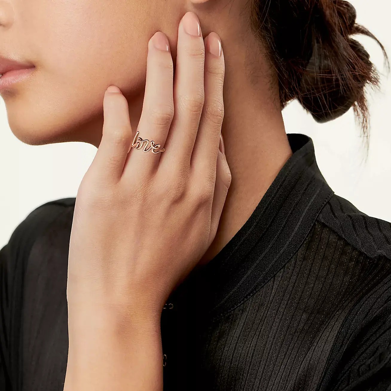 Кольцо Tiffany & Co. x Paloma Picasso Love Small, розовое золото — фото 4