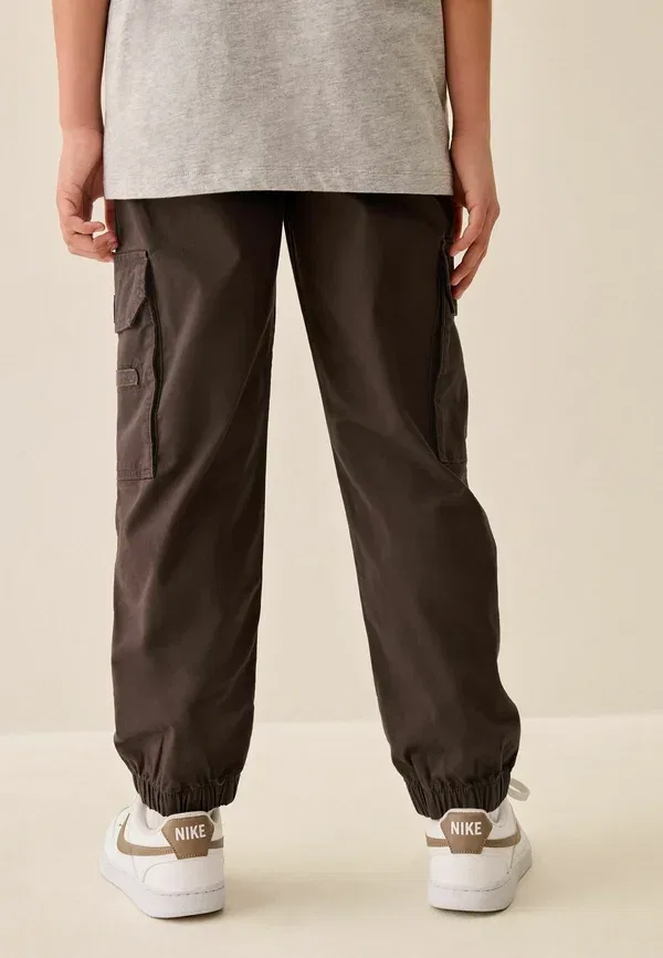 Брюки из хлопка с эластаном Cargo trousers Next, brown, коричневый — фото 3