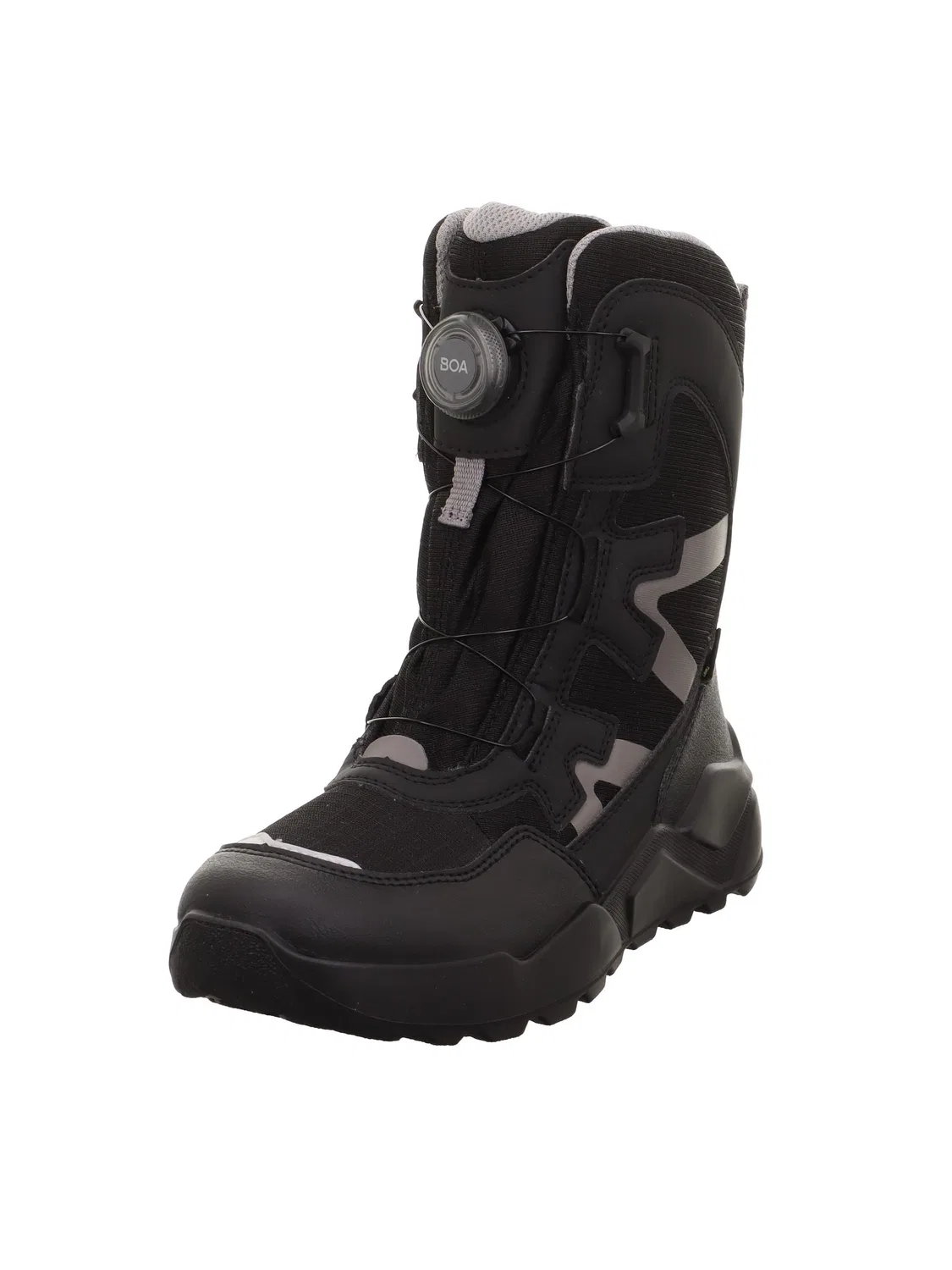 Детские снежные ботинки для мальчиков с мембраной Rocket Warm Superfit, Black Grey 0040