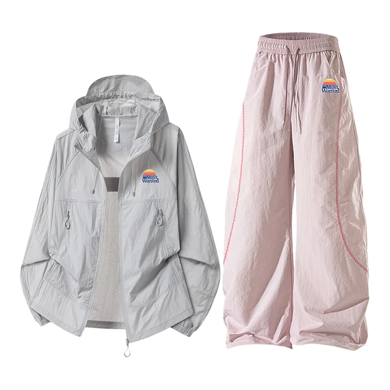 Спортивный костюм для девочек с принтом Moonlight Blue+Apricot Pants MostwantedLab, Черный — фото 3