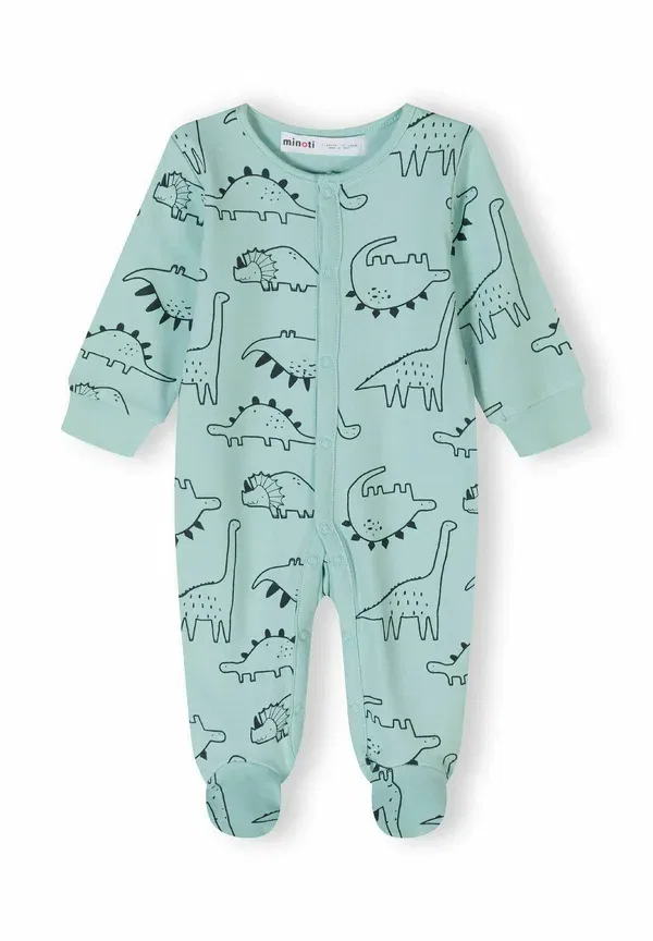 Комплект из 2 боди с длинным рукавом, хлопок, Sleep Suit Minoti, mint, кремовый — фото 4