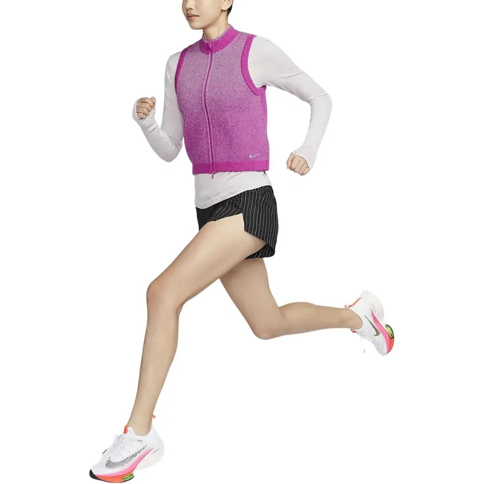 Женский жилет Nike Therma FIT Running Division, Hot Purple Red/Black — фото 4