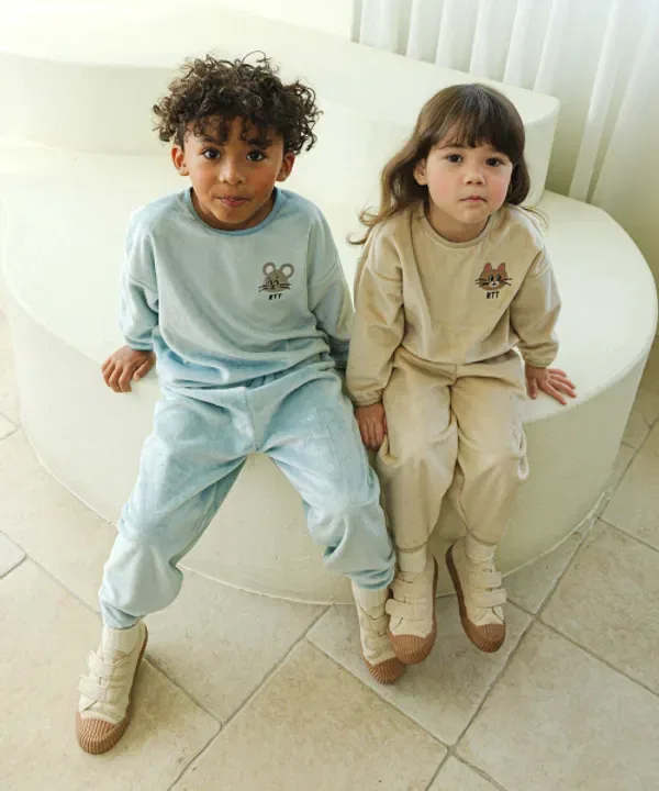 Детский костюм Salt Mink Set от бренда Rototobebe, голубой