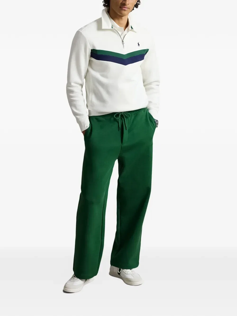 Прямые брюки с кулиской Polo Ralph Lauren, зеленый — фото 2