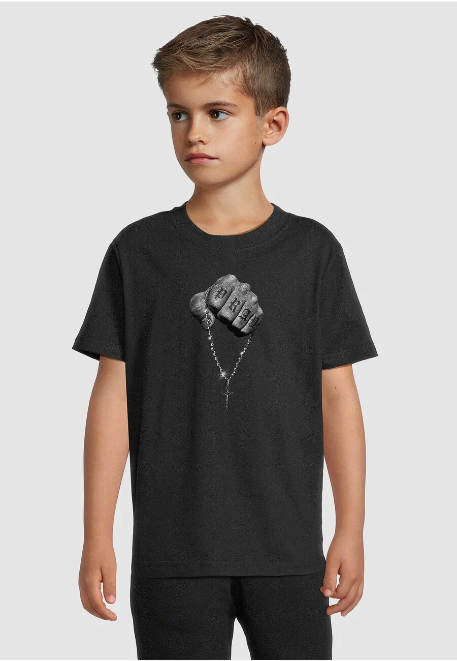 Футболка Mister Tee Shirt «Вера встречается с силой» черного цвета — фото 2