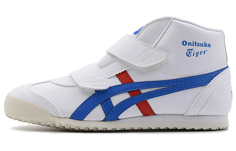 Детские кеды Onitsuka Tiger Mexico Mid Runner с липучкой, Белый