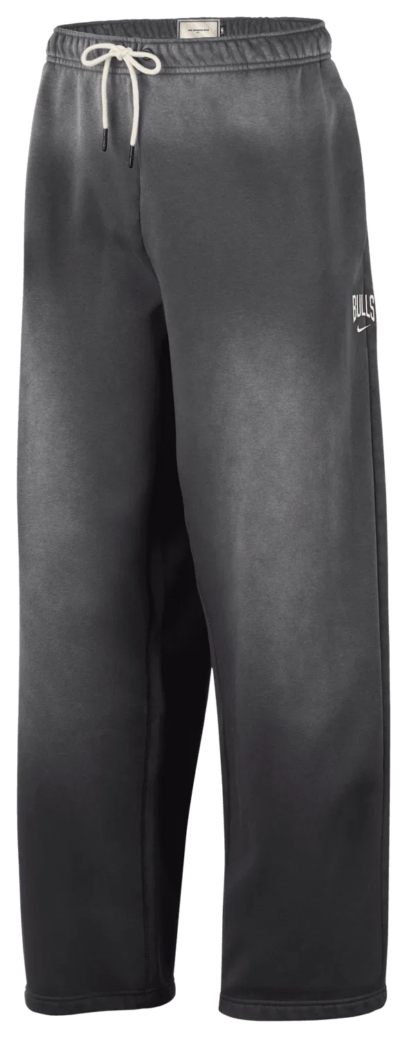 Мужские штаны утепленные с технологией Therma-FIT Nike Bulls Basketball Wash Pants, серый/белый — фото 3