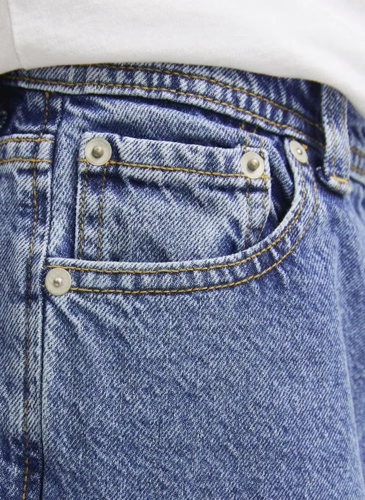 Jack & Jones Junior Джинсы свободного кроя для подростков, синий деним — фото 4