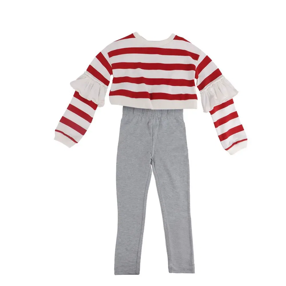 Детский комплект для девочек с длинным рукавом Minnie Long Sleeve Set Disney, Grey — фото 2
