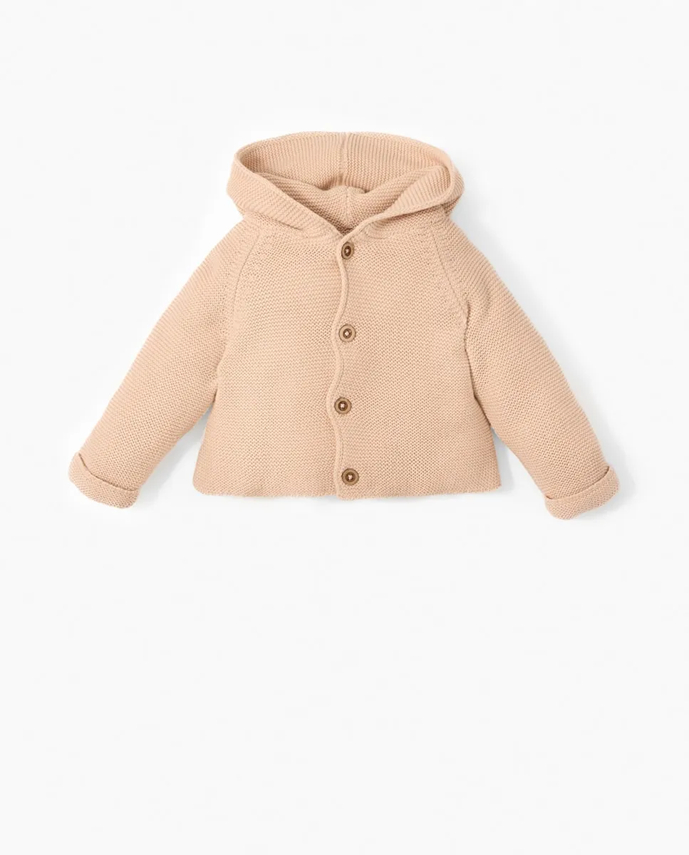 

Джемпер вязки платочной Sfera, светло-бежевый